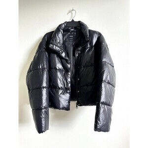 Cotton On women's Cropped Puffer Jacket size XS-S in black